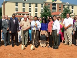 In 2013, the City holds a groundbreaking for a new Hampton Inn