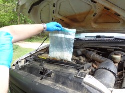 Deputies pull a half-pound of meth from engine vehicle