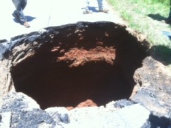 A culvert pipe collapse caused the sinkhole on SR51 last year
