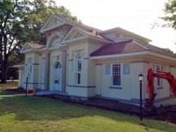 Repairs to the exterior of the Lavonia Carnegie Library are almost complete