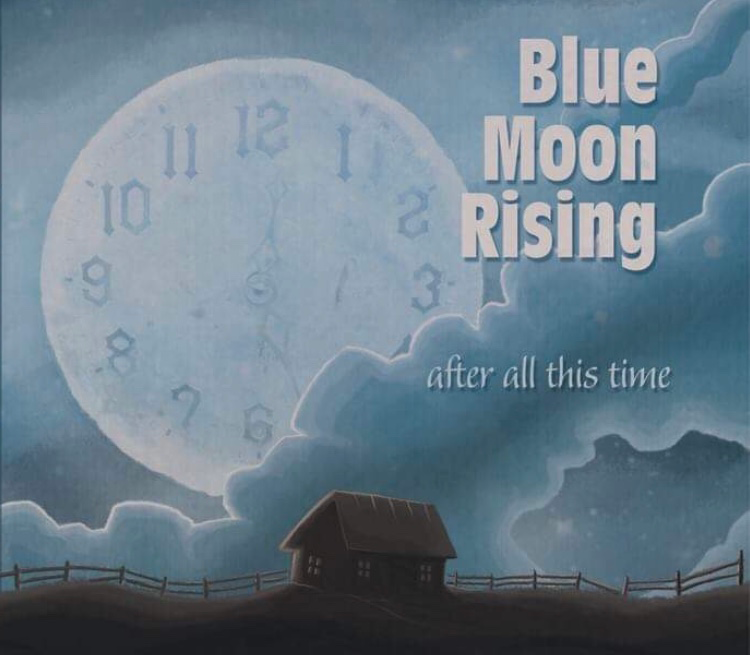 Moon rise перевод. Moon Blue группа. Blue Moon Rising. Шрифт Moon Rising. Blue Moon дискография.