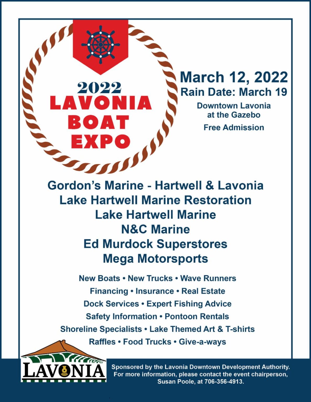 2022 Lavonia Boat Expo Coming March 12 92.1 WLHR