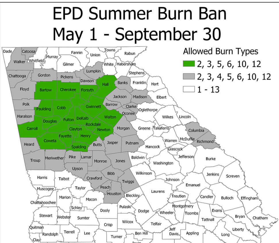 EPD Summer Burn Ban Now in Effect 92.1 WLHR