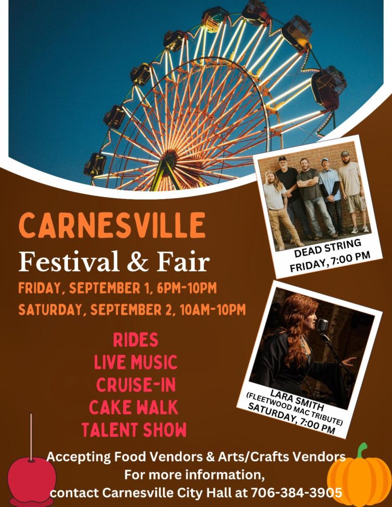 Deadline is Friday for Carnesville Fall Festival Vendor Sign Up 92.1 WLHR