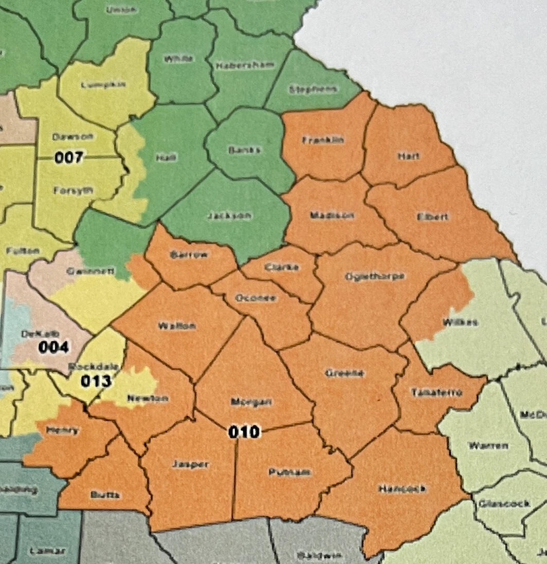 Franklin, Hart Counties Moved to 10th Congressional District - 92.1 WLHR